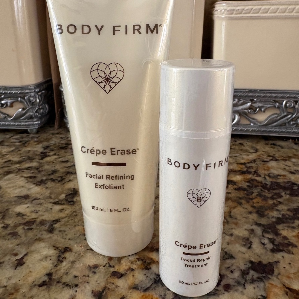 New Sealed Body Firm Facial Refining Exfoliant & Facial repair treatment.
